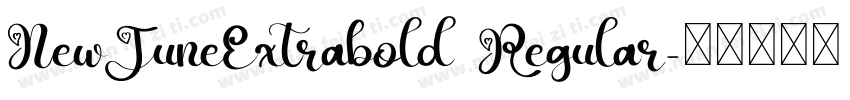 NewJuneExtrabold Regular字体转换